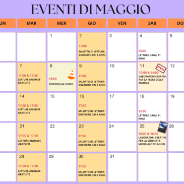 Calendario Eventi Maggio